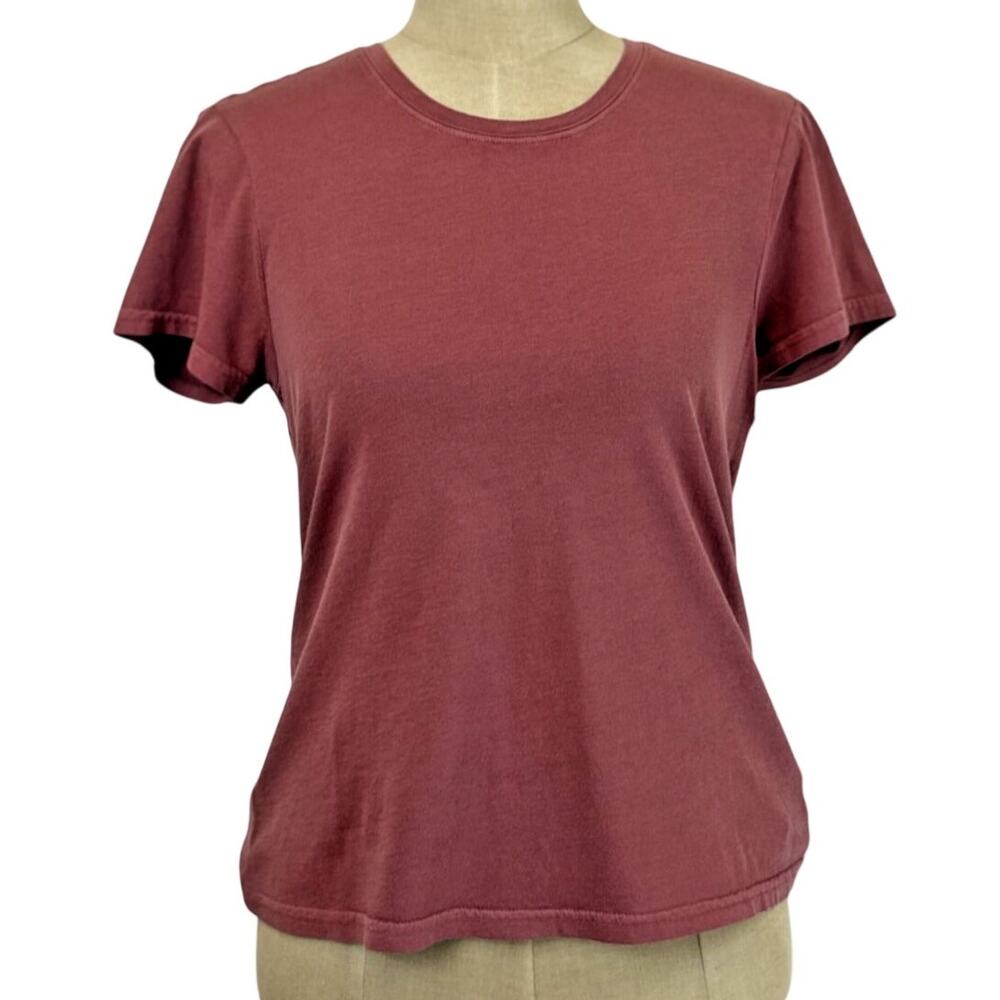 NWT Dear John Red Short Sleeve Crewneck Casual T-Shirt Size S